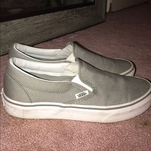 Grey van slip ons